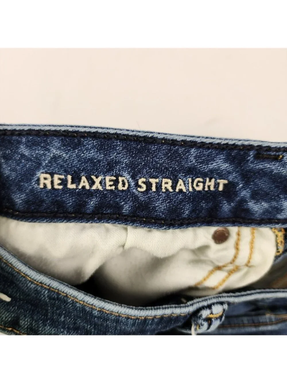 American Eagle Jeans Mens 29x32 Blue Airflex + Relaxed Straight Denim
